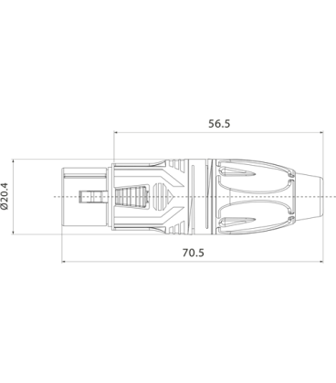 ROXTONE RX3F-NT WTYK XLR ŻEŃSKI POSREBRZANY