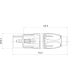 ROXTONE RX3F-NT WTYK XLR ŻEŃSKI POSREBRZANY