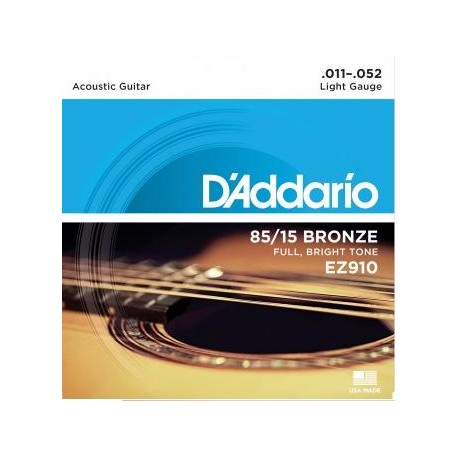 D'Addario EZ-910 struny do gitary akustycznej 11-52