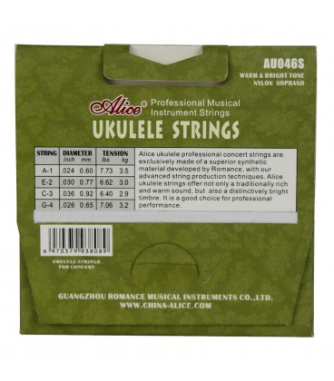 ALICE AU046-S STRUNY DO UKULELE SOPRANOWEGO