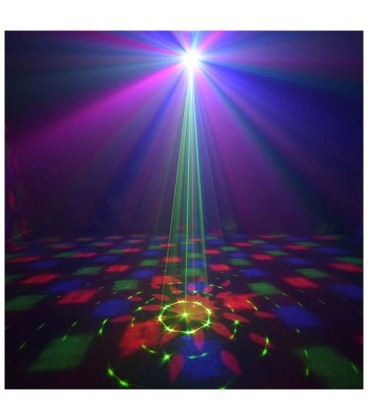 LIGHT4ME PARTY LIGHT 3 efekt LED oświetlenie disco laser kula