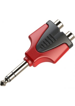 ROXTONE RPAN330 REDUKCJA JACK 6,3 STEREO - GNIAZDO 2xRCA PRZEJŚCIÓWKA