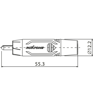 ROXTONE RCA RF2CS-BG WTYK CINCH STEREO ZŁĄCZA RCA CHINH CZINCZE PARA