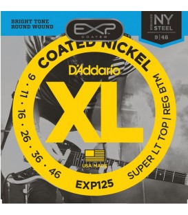 D'ADDARIO EXP125 9-46 STRUNY DO GITARY ELEKTRYCZNEJ POWLEKANE