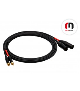 REDS MUSIC AU5430 BX KABEL 2 x WTYK RCA / 2 x XLR MĘSKI 3 m