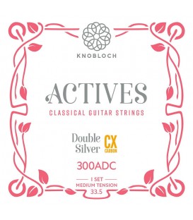 Knobloch Strings ACTIVES Double Silver CX Carbon 300ADC - Struny do Gitary Klasycznej