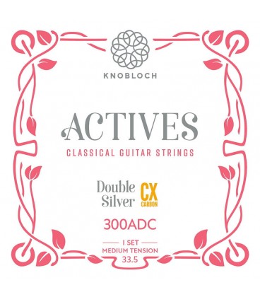 Knobloch Strings ACTIVES Double Silver CX Carbon 300ADC - Struny do Gitary Klasycznej