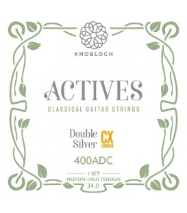 Knobloch Strings ACTIVES Double Silver CX Carbon 400ADC - Struny do Gitary Klasycznej