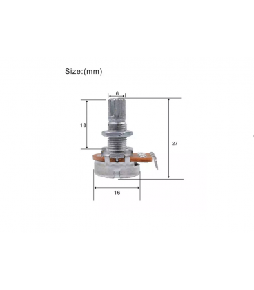 KERA AUDIO A250K/18 POTENCJOMETR DO GITARY