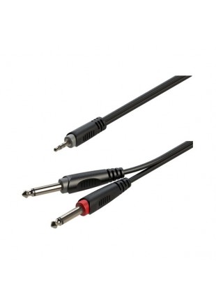 ROXTONE SAYC130L1 KABEL AUDIO 1m 2x Jack 6.3 mono /Jack 3.5 stereo PRZEWÓD