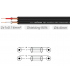 ROXTONE SAYC130L2 KABEL AUDIO 2m 2x Jack 6.3 mono /Jack 3.5 stereo PRZEWÓD