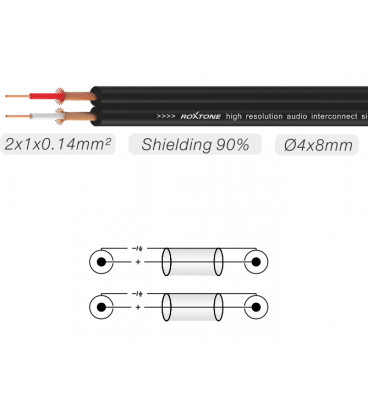 ROXTONE SAYC130L3 KABEL AUDIO 3m 2x Jack 6.3 mono /Jack 3.5 stereo PRZEWÓD