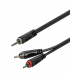 ROXTONE SAYC150L1 KABEL AUDIO 1 m jack 3,5 stereo / 2x RCA PRZEWÓD