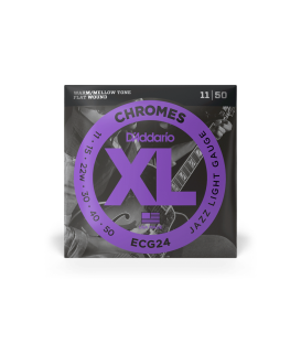 D'ADDARIO ECG24 11-50 STRUNY DO GITARY ELEKTRYCZNEJ CHROMES JAZZ LIGHT