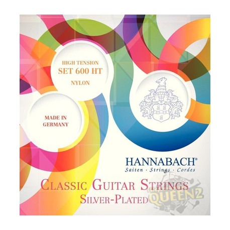 Hannabach struny do gitary klasycznej 600 HT Nylon Hard Tension