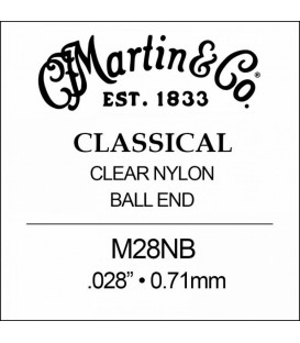 MARTIN M28NB Z KULKĄ STRUNA DO GITARY KLASYCZNEJ E1 NYLONOWA 028" POJEDYNCZA