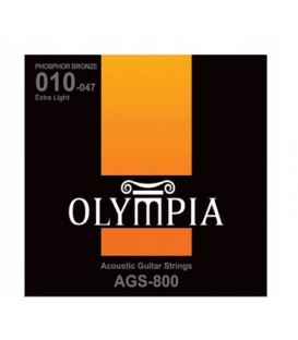 OLYMPIA AGS-800 STRUNY DO GITARY AKUSTYCZNEJ 10-47 PHOSPHOR BRONZE