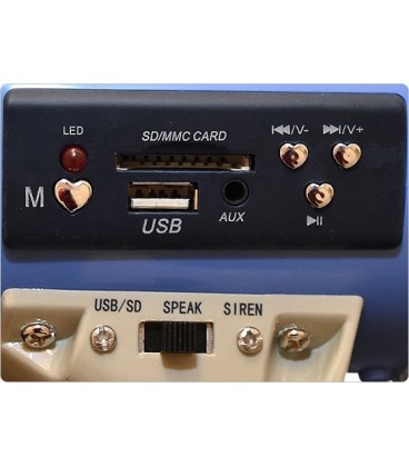 Tonsil TE 23/20 USB - Megafon z syreną USB AUX MP3 SD TUBA