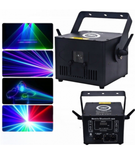 LIGHT4ME APP LASER 5W RGB profesjonalne estradowe oświetlenie laserowe Bluetooth