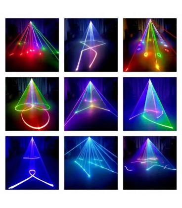 LIGHT4ME APP LASER 5W RGB profesjonalne estradowe oświetlenie laserowe Bluetooth