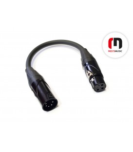 Kabel adapter redukcja DMX 3-pin żeński na 5-pin męski - 0,2 m