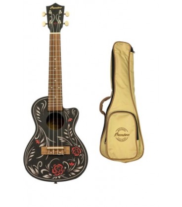 BAMBOO BU-23S ROSESNROLL UKULELE KONCERTOWE+GIGBAG