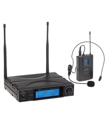 Soundsation WF-U1300P mikrofonowy system bezprzewodowy UHF True Diversity mikrofon nagłowny