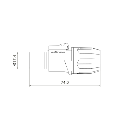 ROXTONE RAC3FCI-WP WTYK ZASILANIA POWER-IN 3PIN IP65 ZŁĄCZE
