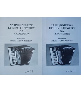 NAJPIĘKNIEJSZE ETIUDY I UTWORY NA AKORDEON CZ. 1 2 Mieczysław Niemira NUTY