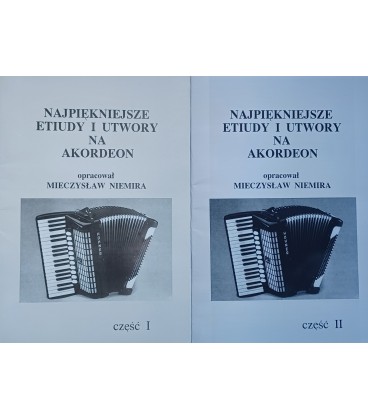 NAJPIĘKNIEJSZE ETIUDY I UTWORY NA AKORDEON CZ. 1 2 Mieczysław Niemira NUTY