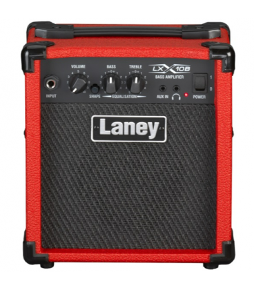 LANEY LX-10 B RED COMBO DO GITARY BASOWEJ WZMACNIACZ GITAROWY BASOWE 10W