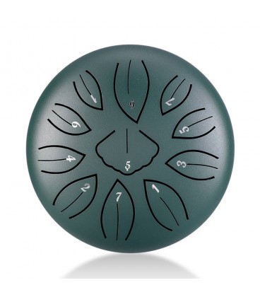 HLURU TWG11-6-MALACHITE 6" TONGUE DRUM TANK BĘBEN JĘZYKOWY HANDPAN
