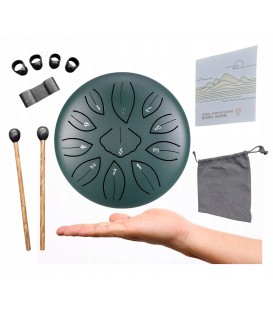 HLURU TWG11-6-MALACHITE 6" TONGUE DRUM TANK BĘBEN JĘZYKOWY HANDPAN