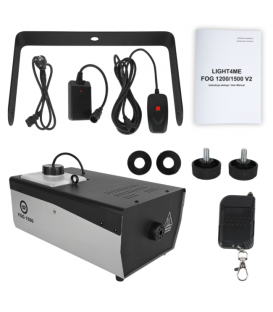 LIGHT4ME FOG 1500 V2 wytwornica dymu mgły pilot bezprzewodowy kontroler przewodowy 1500W