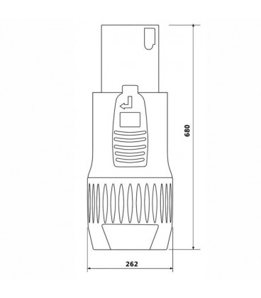 ROXTONE RP031 WTYK GŁOŚNIKOWY SPIKON 4-PIN SPEAKON PINOWY NIEBIESKI