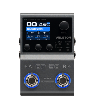 VALETON GP-50 MULTIEFEKT GITAROWY KOMPAKTOWY METALOWY PROCESOR
