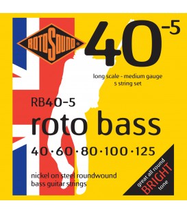 ROTOSOUND RB40-5 STRUNY DO GITARY BASOWEJ 40-125
