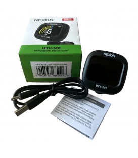 NEXON UTV-501 TUNER CHROMATYCZNY Z AKUMULATOREM STROIK GITARA UKULELE KLIPS