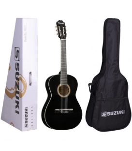 SUZUKI SCG2 4/4  BK GITARA KLASYCZNA + POKROWIEC
