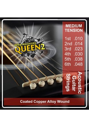 Queen AK1048 struny do gitary akustycznej