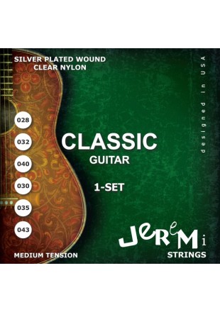 Jeremi struny do gitary klasycznej CG2843 Średni naciąg