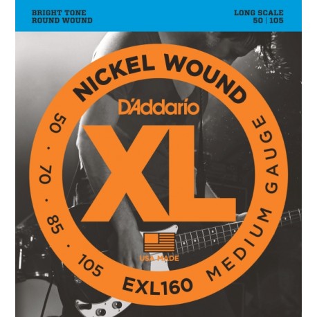 D'Addario EXL160 struny do gitary basowej 50-105