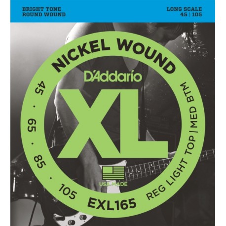 D'Addario EXL165 struny do gitary basowej 45-105