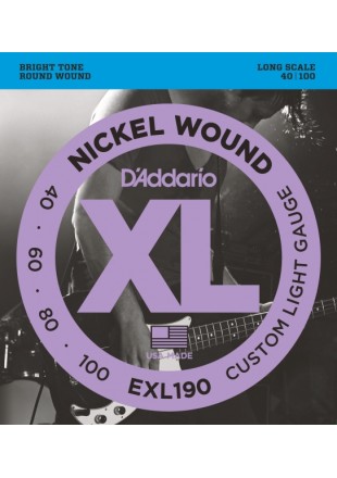 D'Addario EXL190 struny do gitary basowej 40-100