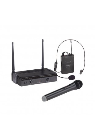 Soundsation WF-U24HP mikrofonowy system bezprzewodowy UHF mikrofon nagłowny + mikrofon do ręki