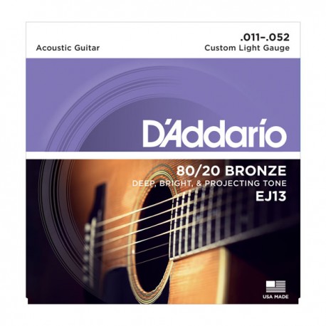 D'Addario struny do gitary akustycznej EJ13