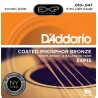 D'Addario struny do gitary akustycznej EXP15 10-47
