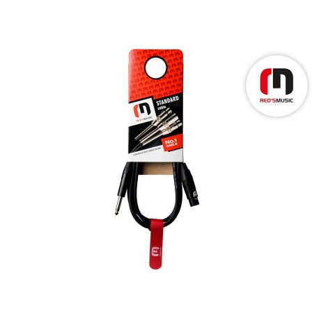 RED'S MUSIC MC1215 BX KABEL MIKROFONOWY XLR ŻEŃSKI / JACK MONO 1,5 m