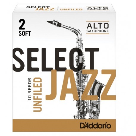 D'Addario Select Jazz stroik do saksofonu altowego 2 2S SOFT UNFILED