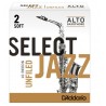 D'Addario Select Jazz stroik do saksofonu altowego 2 2S SOFT UNFILED